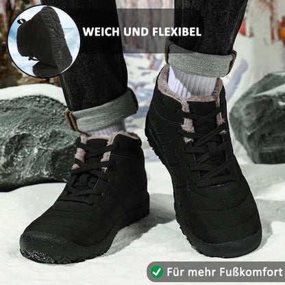 Herren Schneestiefel Kältefeste Riemen Winterschuhe Wanderschuhe Schuhe Rutschfester & Wasserdichter Barfußschuh für den Winter