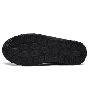 Herren-Schneestiefel aus Daunenstoff mit Reißverschluss Warme Outdoor-Kurzstiefel Wanderschuhe Rutschfester & Wasserdichter Barfußschuh für den Winter