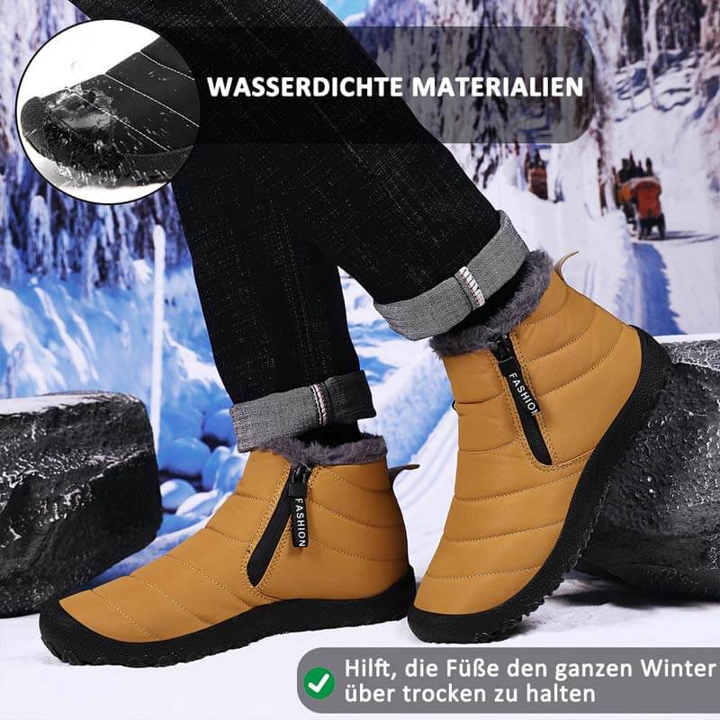 Herbst & Winter Schneestiefel Warme Outdoorschuhe Wanderschuhe Rutschfester & Wasserdichter Barfußschuh für den Winter (Unisex)