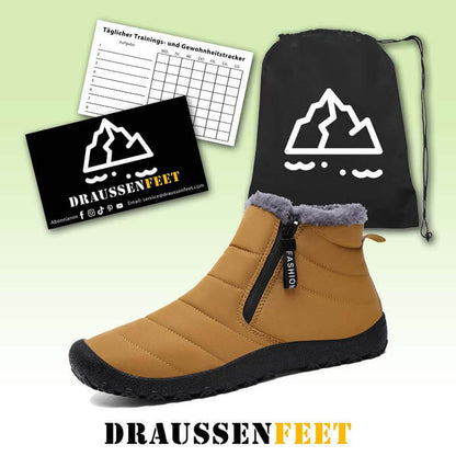 Herbst & Winter Schneestiefel Warme Outdoorschuhe Wanderschuhe Rutschfester & Wasserdichter Barfußschuh für den Winter (Unisex)