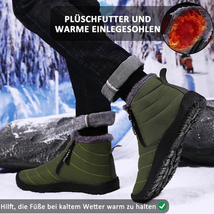 Herbst & Winter Schneestiefel Warme Outdoorschuhe Wanderschuhe Rutschfester & Wasserdichter Barfußschuh für den Winter (Unisex)