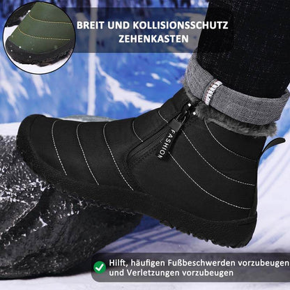 Herbst & Winter Schneestiefel Warme Outdoorschuhe Wanderschuhe Rutschfester & Wasserdichter Barfußschuh für den Winter (Unisex)
