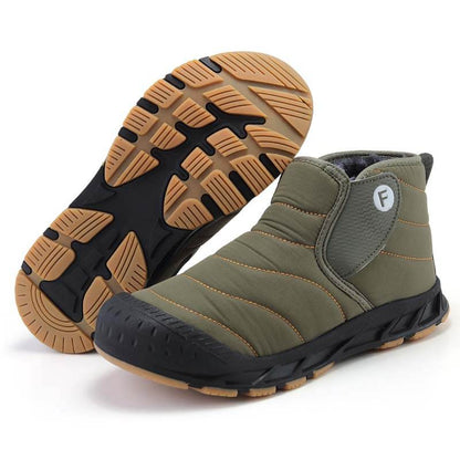Herbst & Winter Schneestiefel Outdoor Plus Samt Wanderschuhe Schuhe Rutschfeste & Wasserdichte Winter Barfußschuhe (Unisex)