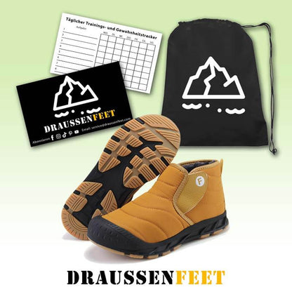 Herbst & Winter Schneestiefel Outdoor Plus Samt Wanderschuhe Schuhe Rutschfeste & Wasserdichte Winter Barfußschuhe (Unisex)
