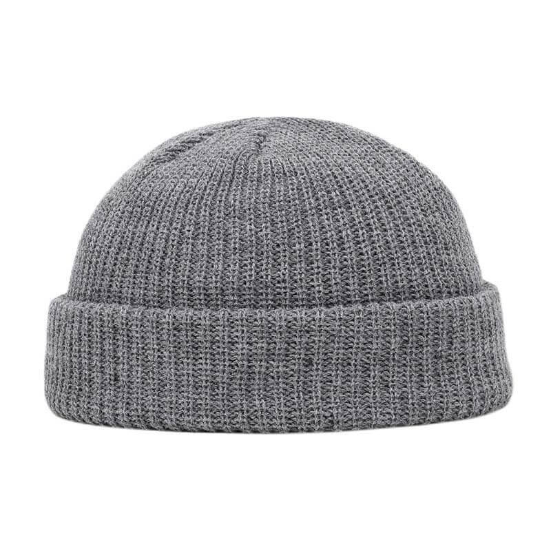 Unisex Solid Color Knitted Wool Hat Skull Cap Beanie