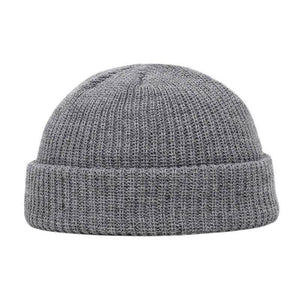 Unisex Solid Color Knitted Wool Hat Skull Cap Beanie