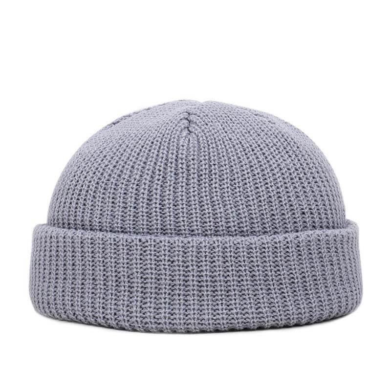 Unisex Solid Color Knitted Wool Hat Skull Cap Beanie