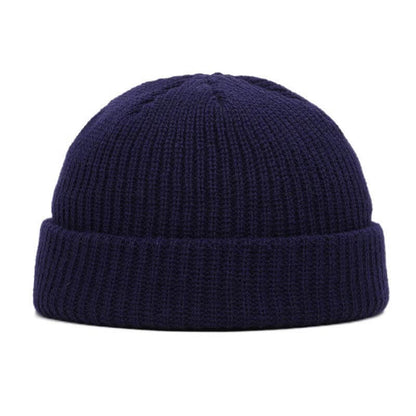 Unisex Solid Color Knitted Wool Hat Skull Cap Beanie