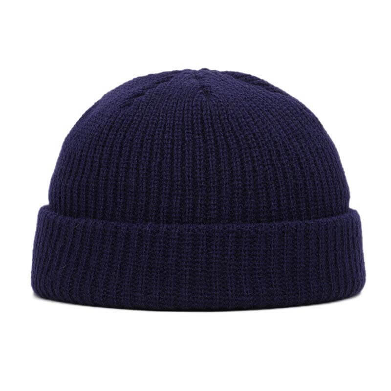 Unisex Solid Color Knitted Wool Hat Skull Cap Beanie