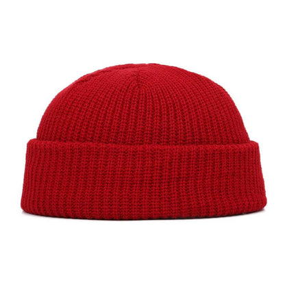 Unisex Solid Color Knitted Wool Hat Skull Cap Beanie