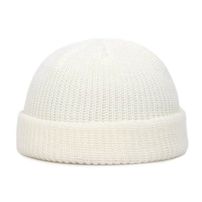 Unisex Solid Color Knitted Wool Hat Skull Cap Beanie