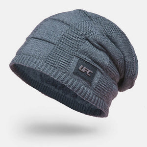 Herren Wolle Plus Dicker Winter Warm halten Winddichte Strickmütze