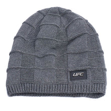 Lade das Bild in den Galerie-Viewer, Herren Wolle Plus Dicker Winter Warm halten Winddichte Strickmütze
