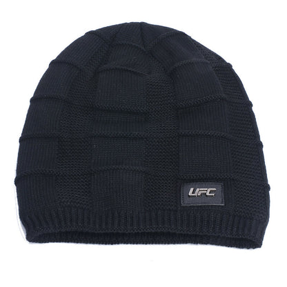 Herren Wolle Plus Dicker Winter Warm halten Winddichte Strickmütze