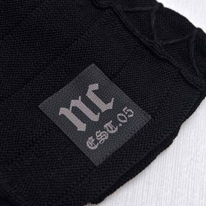 Herren Winter Plus Samt Warme Strickmütze Lässig NC Letter Solid Skullies Beanie Hat