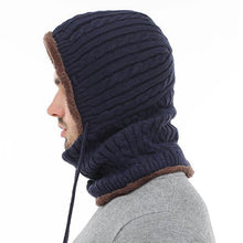 Lade das Bild in den Galerie-Viewer, Frauen Männer Paare Mehrzweck Sturmhaube Gesichtsmaske Winter Strick Schal Skullies Mützen Hut Halswärmer
