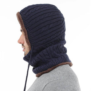 Frauen Männer Paare Mehrzweck Sturmhaube Gesichtsmaske Winter Strick Schal Skullies Mützen Hut Halswärmer