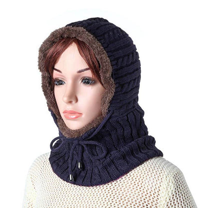 Frauen Männer Paare Mehrzweck Sturmhaube Gesichtsmaske Winter Strick Schal Skullies Mützen Hut Halswärmer