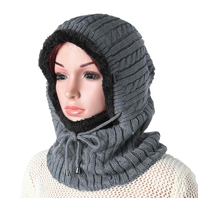 Frauen Männer Paare Mehrzweck Sturmhaube Gesichtsmaske Winter Strick Schal Skullies Mützen Hut Halswärmer