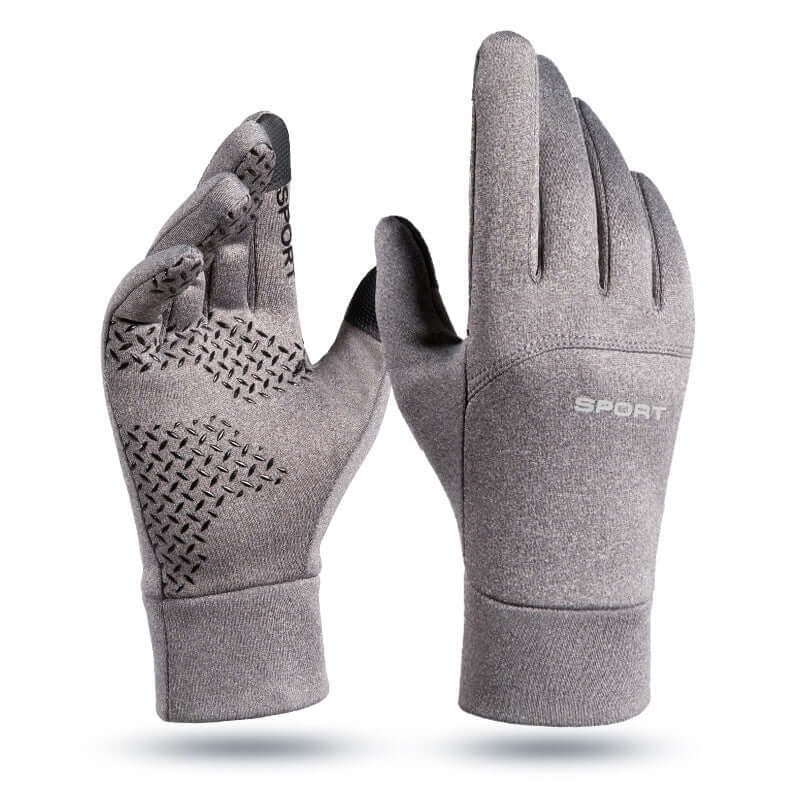 Herren Outdoor Winter Plüschfutter Warme rutschfeste Handschuhe Radfahren Bergsteigen Skifahren Wasserdicht Winddicht Sporthandschuhe
