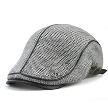 Lade das Bild in den Galerie-Viewer, Herren Strick Flat Cap Gepolsterte Warm Beret Caps Casual Outdoor Visier Vorwärtshut
