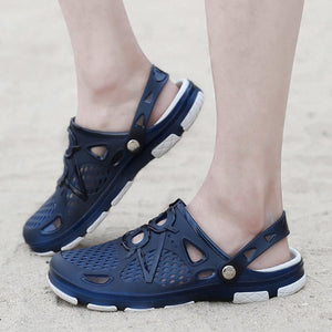 draussenfeet ausgehohlte sandalen hausschuhe 132928 blau