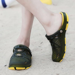 draussenfeet ausgehohlte sandalen hausschuhe 132928 grun