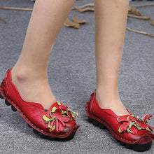 Lade das Bild in den Galerie-Viewer, draussenfeet bootsschuhe 108582 rot

