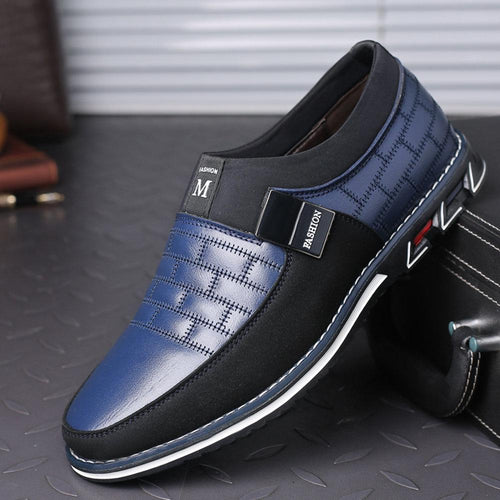 draussenfeet business lederschuhe 136195 blau