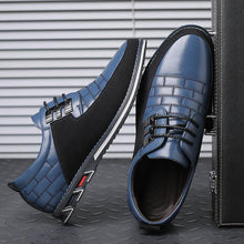 Lade das Bild in den Galerie-Viewer, draussenfeet business lederschuhe 141234 blau
