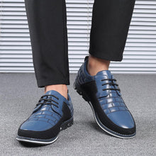 Lade das Bild in den Galerie-Viewer, draussenfeet business lederschuhe 141234 blau
