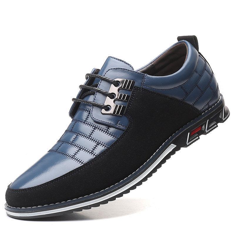 draussenfeet business lederschuhe 141234 blau