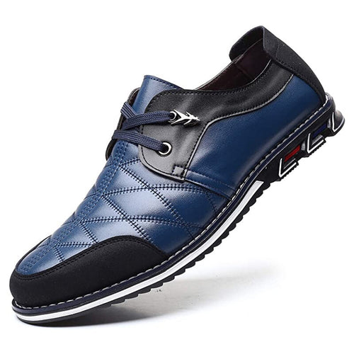 draussenfeet business lederschuhe 31157 blau