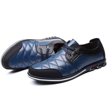Lade das Bild in den Galerie-Viewer, draussenfeet business lederschuhe 31157 blau
