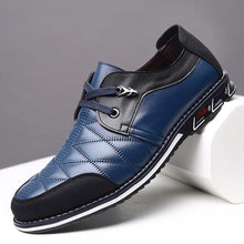 Lade das Bild in den Galerie-Viewer, draussenfeet business lederschuhe 31157 blau
