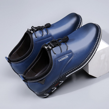 Lade das Bild in den Galerie-Viewer, draussenfeet business lederschuhe 31170 blau
