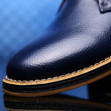 Lade das Bild in den Galerie-Viewer, draussenfeet business lederschuhe 31271 blau
