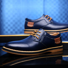 Lade das Bild in den Galerie-Viewer, draussenfeet business lederschuhe 31271 blau
