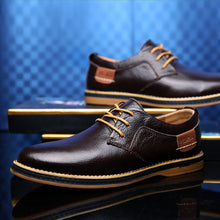 Lade das Bild in den Galerie-Viewer, draussenfeet business lederschuhe 31271 braun
