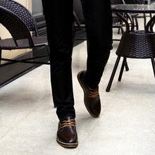 Lade das Bild in den Galerie-Viewer, draussenfeet business lederschuhe 31271 braun

