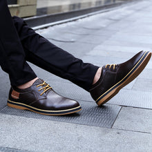 Lade das Bild in den Galerie-Viewer, draussenfeet business lederschuhe 31271 braun
