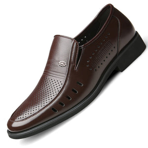 draussenfeet business lederschuhe 31277 braun hohl