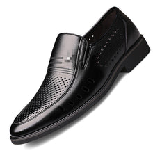 Lade das Bild in den Galerie-Viewer, draussenfeet business lederschuhe 31277 schwarz hohl
