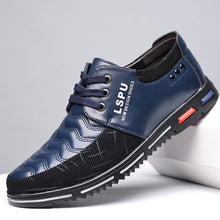 Lade das Bild in den Galerie-Viewer, draussenfeet business lederschuhe 31336 blau

