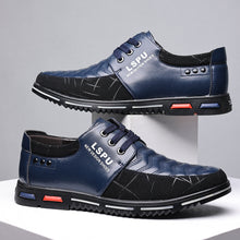 Lade das Bild in den Galerie-Viewer, draussenfeet business lederschuhe 31336 blau

