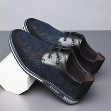 Lade das Bild in den Galerie-Viewer, draussenfeet business lederschuhe 31339 blau

