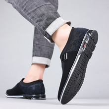 Lade das Bild in den Galerie-Viewer, draussenfeet business lederschuhe 31340 blau
