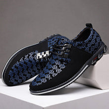 Lade das Bild in den Galerie-Viewer, draussenfeet business lederschuhe 31371 blau
