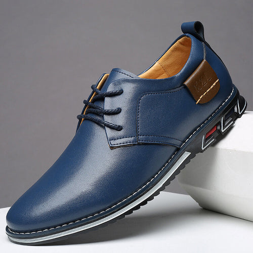 draussenfeet business lederschuhe 31374 blau