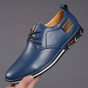 draussenfeet business lederschuhe 31374 blau